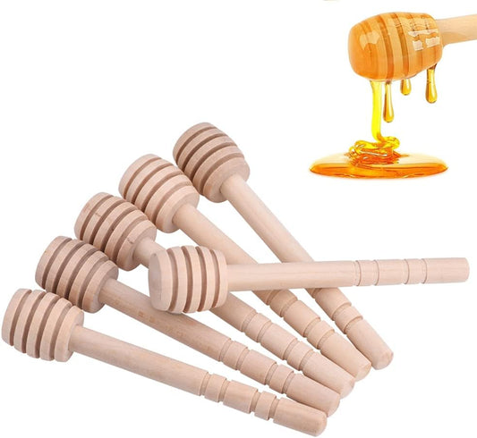 10cm Practical Long Handle Wood Honey Stick