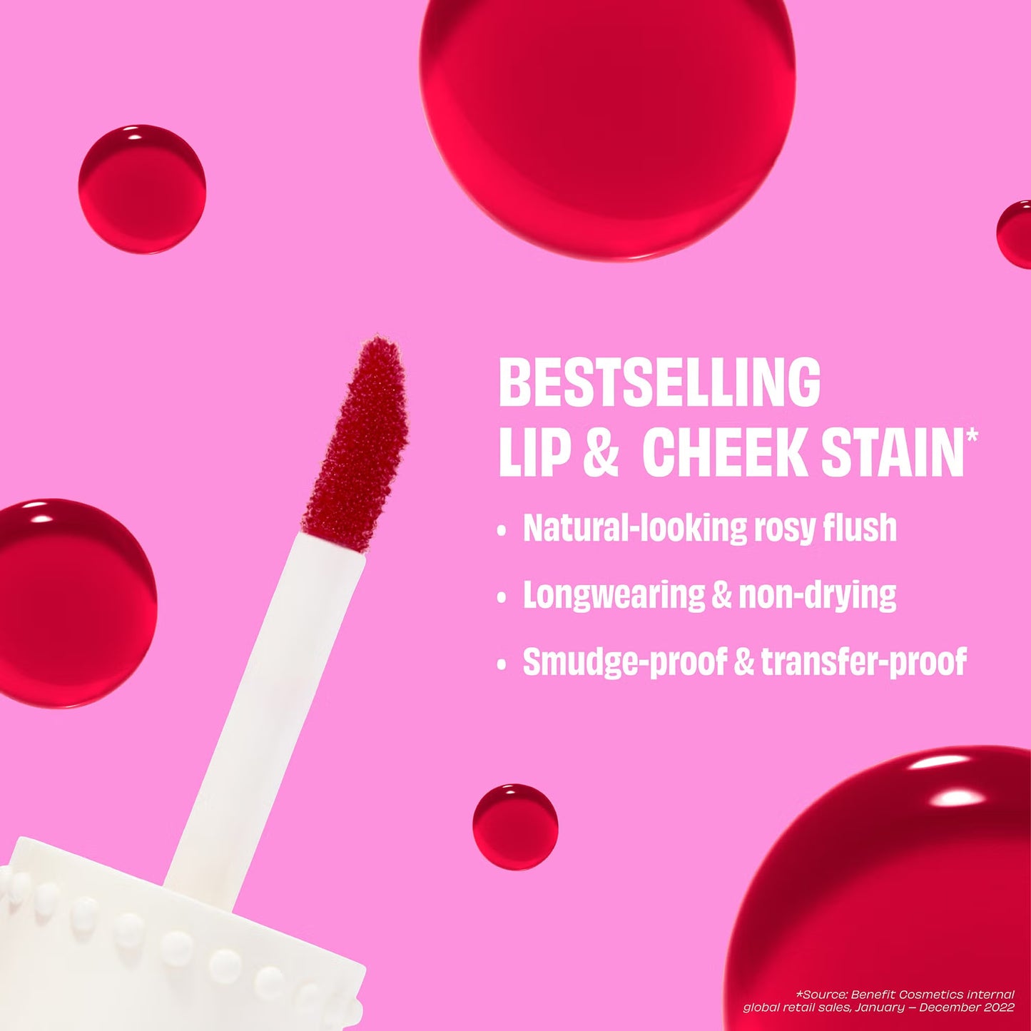 Benefit Cosmetics Benetint- Rose Tinted Lip & Cheek Stain Blush 6ML