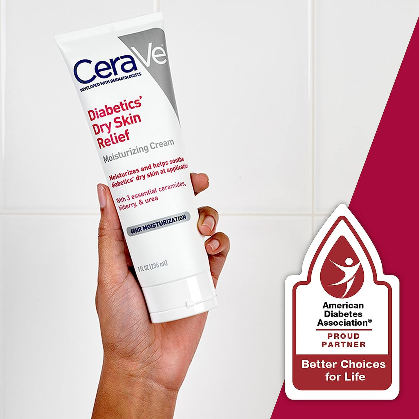 CeraVe Diabetics Dry Skin Relief Moisturizing Cream 236ml