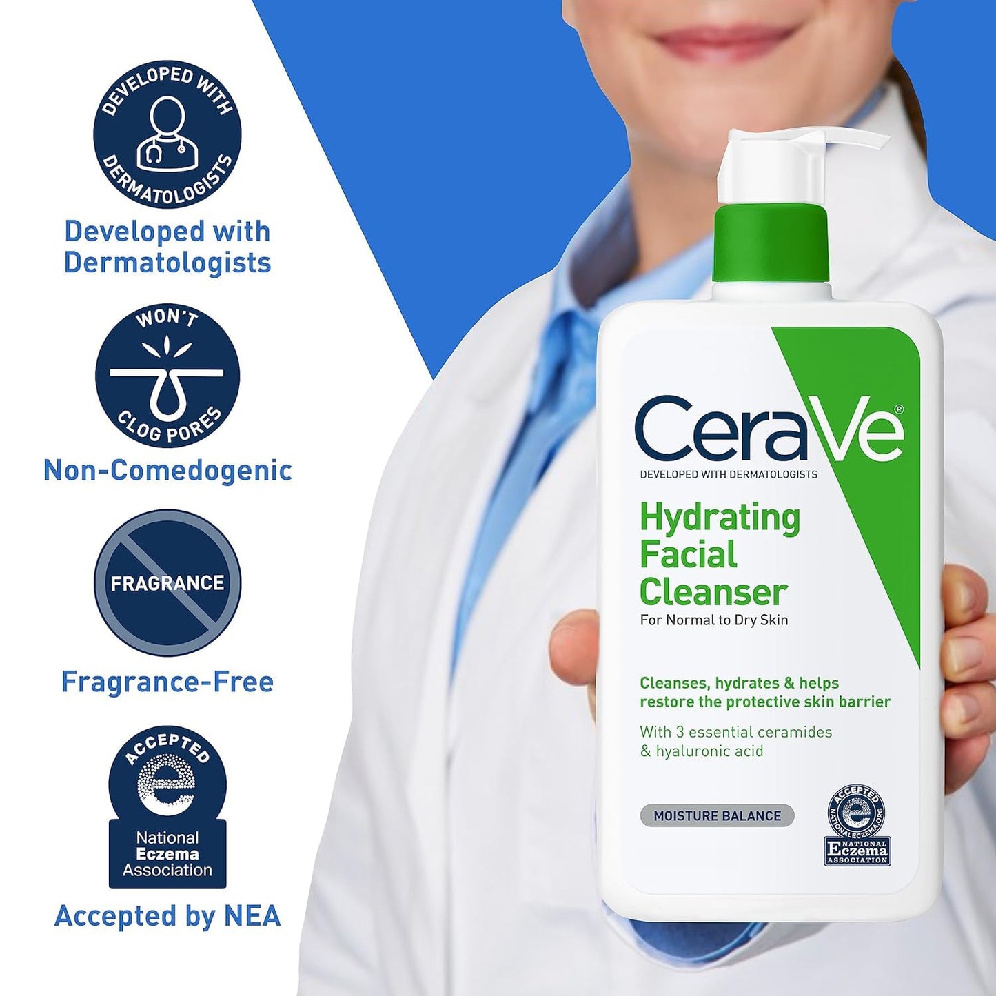 CeraVe Hydrating Facial Cleanser Normal To Dry Skin 237ml