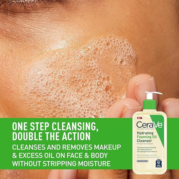CeraVe Hydrating Foaming Oil Cleanser Dry to Very Dry Skin 473ml