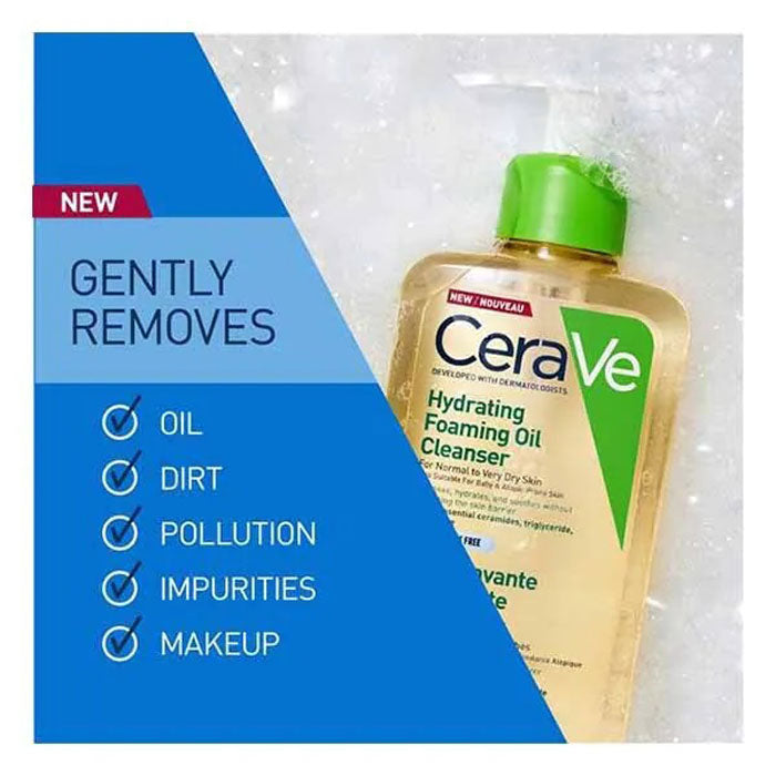 CeraVe Hydrating Foaming Oil Cleanser Dry to Very Dry Skin 473ml