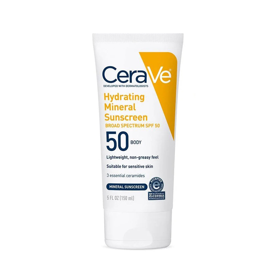 CeraVe Hydrating Mineral Body Sunscreen SPF50 150ml
