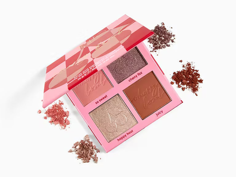 Ciate London Cherry Bomb Blush and Highlighter Palette- Light Medium