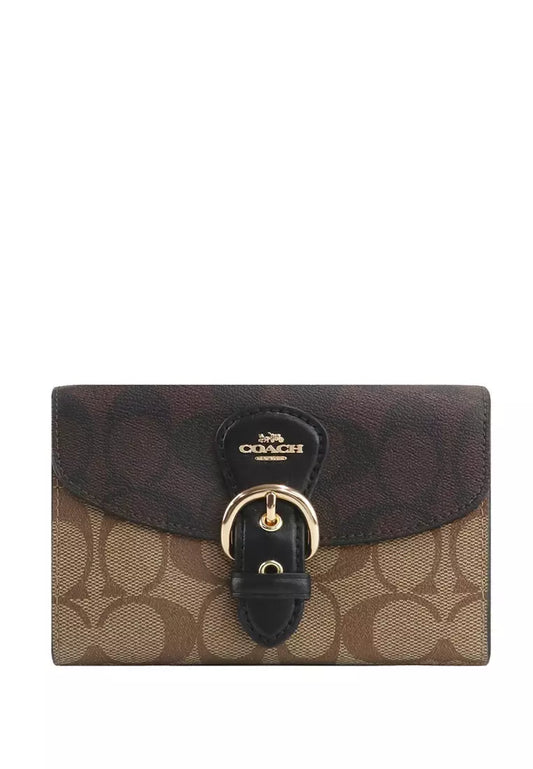 Coach Kleo Wallet- Brown