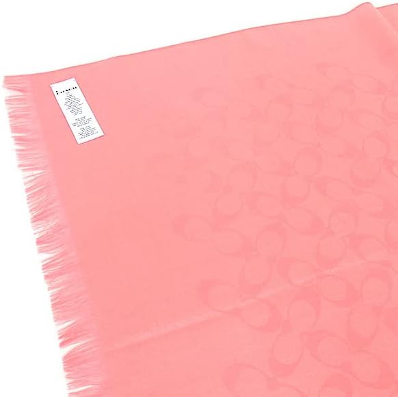 Coach Women's Signature Scarf- Pink Taffy