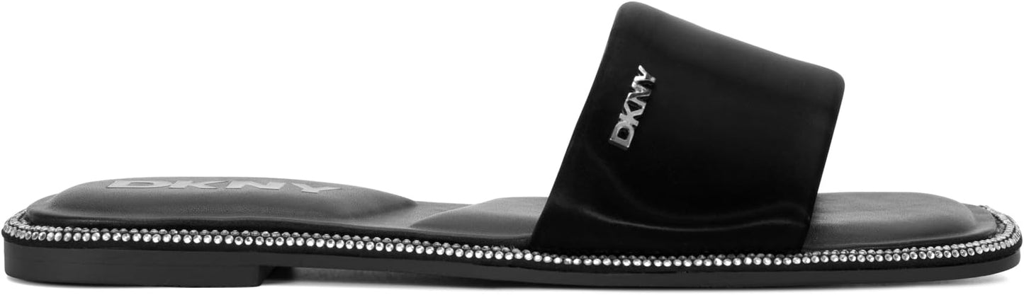 DKNY Women's Bavant Studded Flat Slide Sandals (US 7.5)