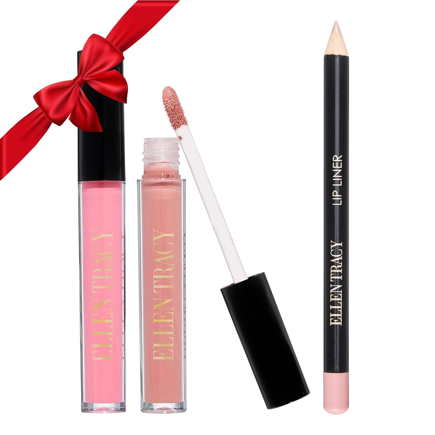 ELLEN TRACY Liquid Lipstick & Liner Collection 3 Piece Set
