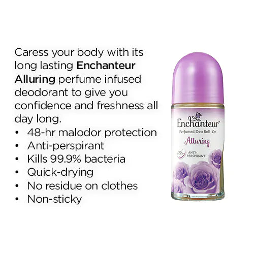 Enchanteur Perfumed Deo Roll-On Alluring 50ml