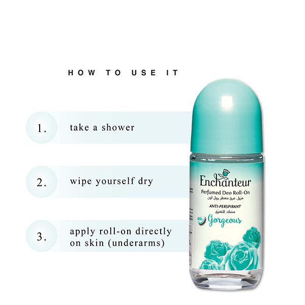 Enchanteur Perfumed Deo Roll-On Gorgeous 50ml