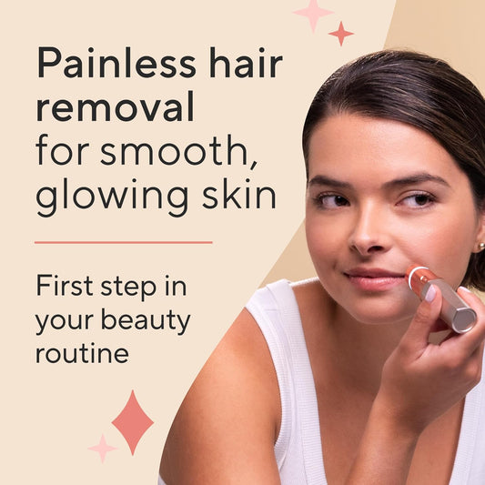 Finishing Touch Flawless Facial Hair Remover for Women, Electric Razor with LED Light