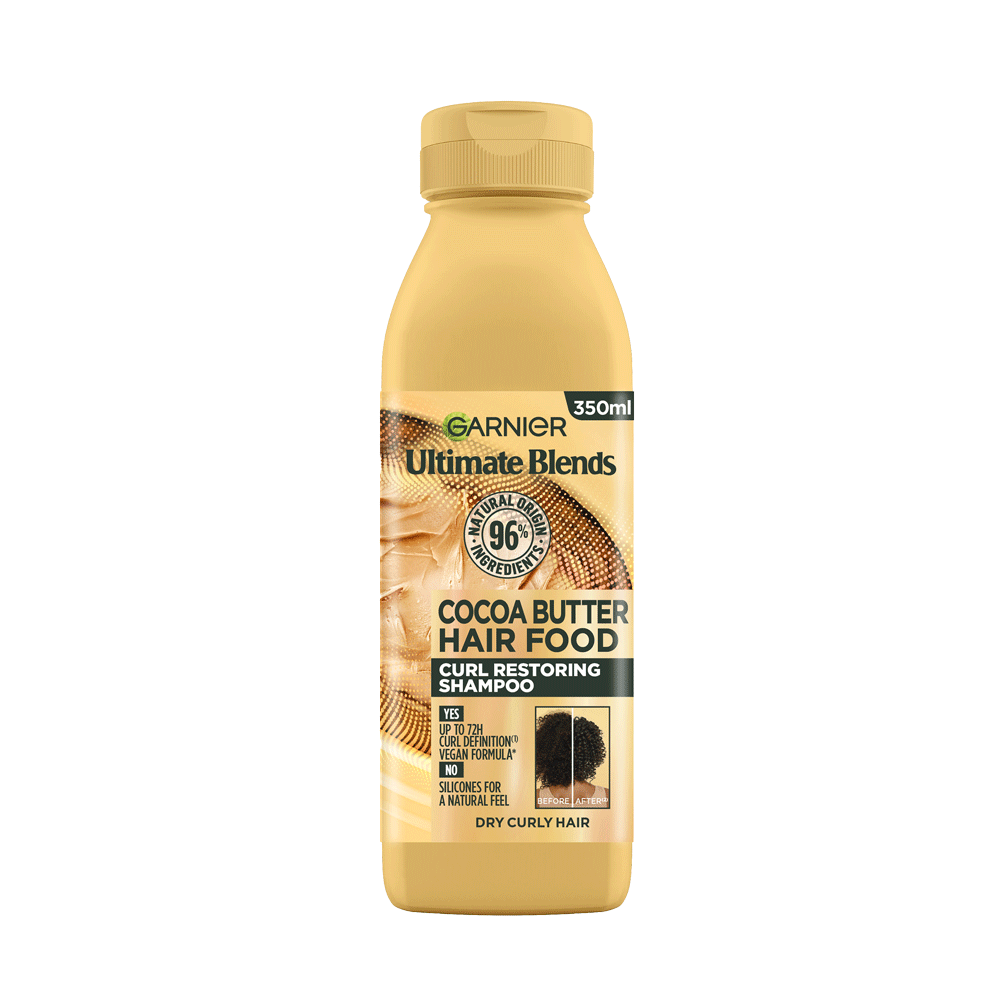 Garnier Cocoa Butter Hair Food Curl Restoring Shampoo 350ml
