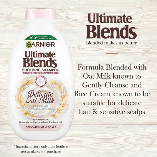 Garnier Ultimate Blends Delicate Oat Milk Soothing Shampoo 400ml