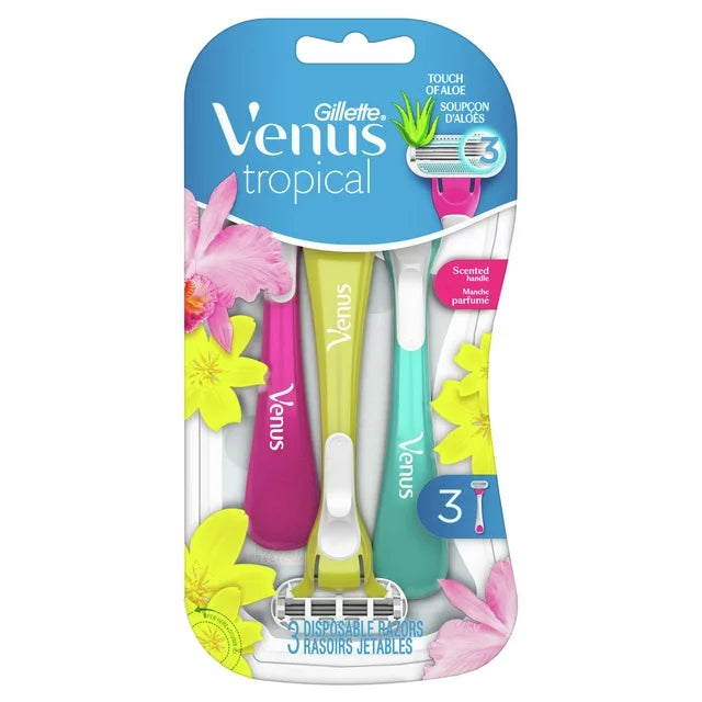 Gillette Venus Tropical Women's Disposable Razor 3pcs