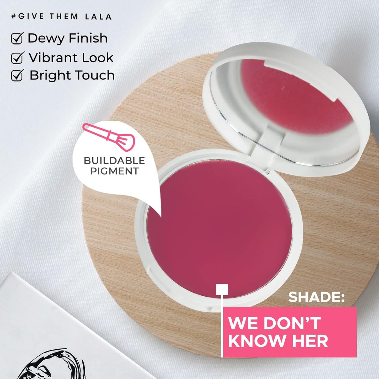 Give Them Lala Beauty Cream Blush- We Don't Know Her 2g