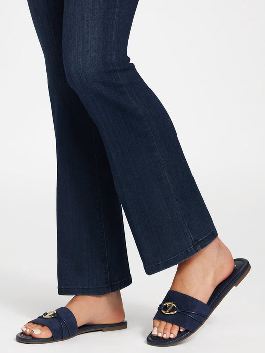 Guess Lynzy Logo Beach Slides Sandals- Blue (7)