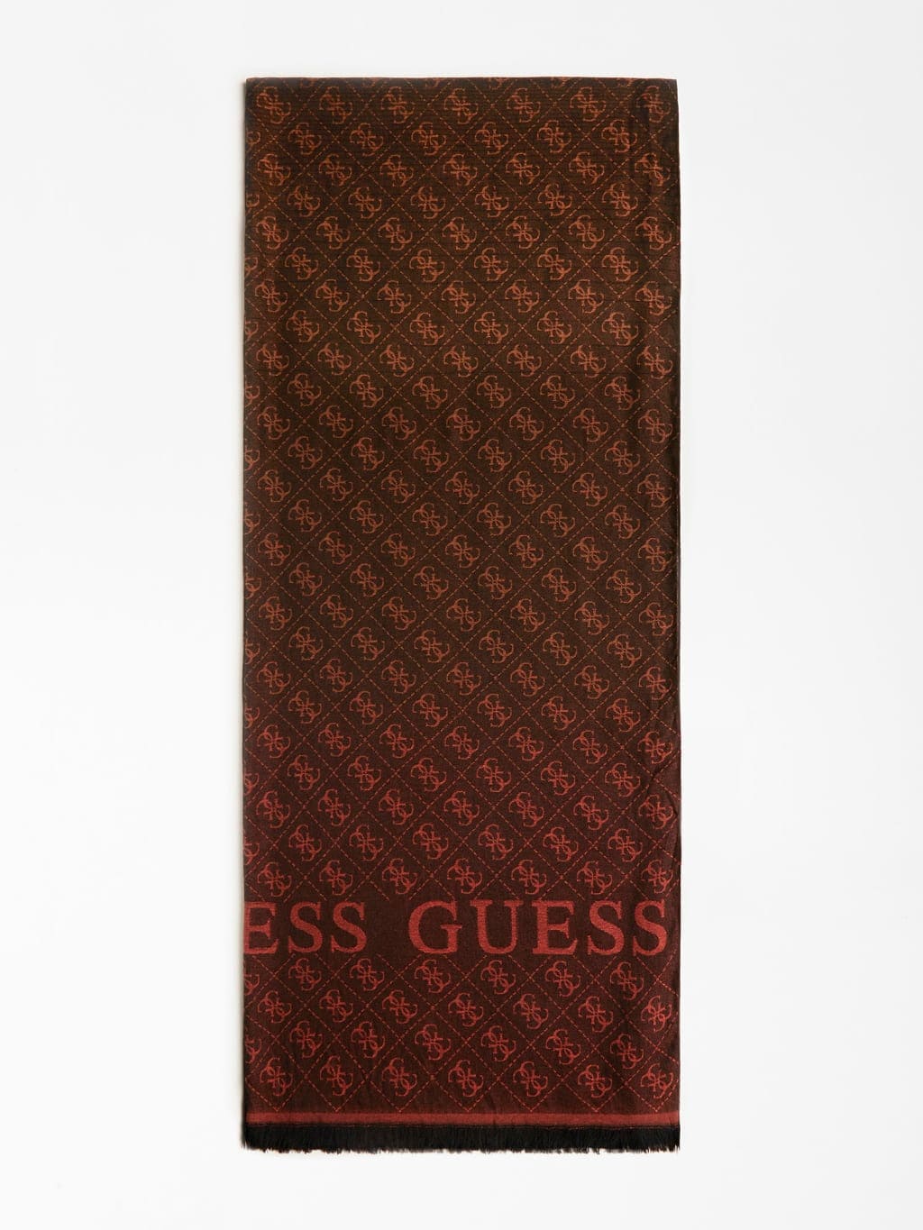 Guess Valy Jacquard Scarf- Brown