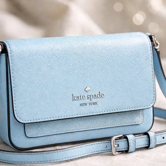 Kate Spade Glimmer Boxed Crossbody Duo- Frosty Sky