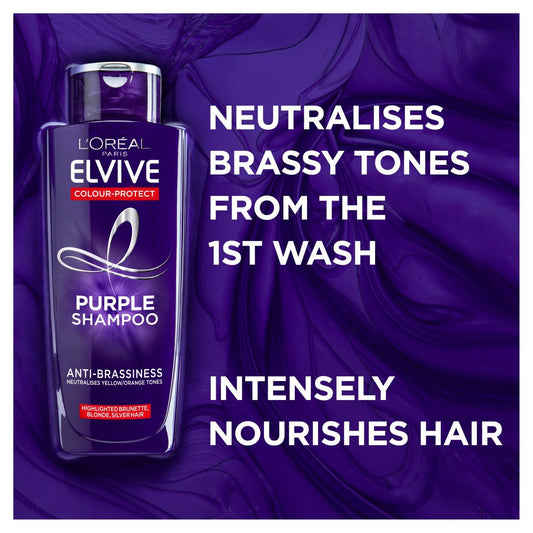 L'Oreal Elvive Colour Protect Anti-Brassiness Purple Shampoo 200ml