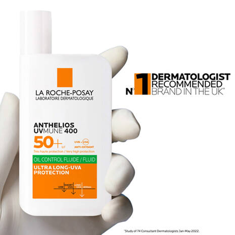 La Roche Posay Innovation Anthelios UVMUNE 400 Fluid Oil Control Sun Cream SPF50+, 50ml