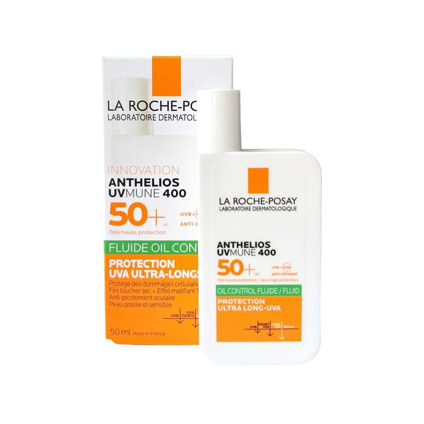 La Roche Posay Innovation Anthelios UVMUNE 400 Fluid Oil Control Sun Cream SPF50+, 50ml