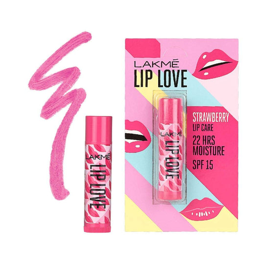Lakme Lip Love Chapstick SPF15 Strawberry 4.5g