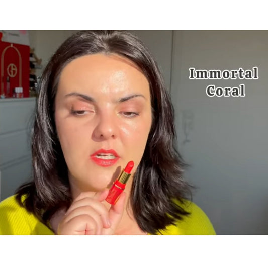 MAC Mini Lustreglass Lipstick- Immortal Coral