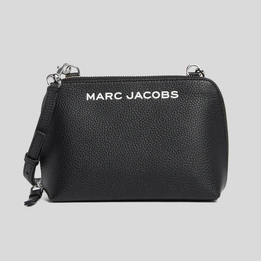 Marc Jacobs Grind Leather Crossbody Bag- Black