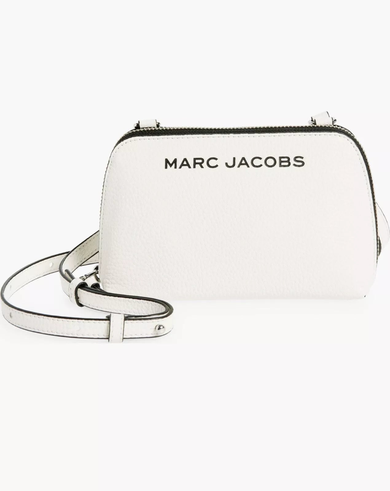 Marc Jacobs Small Leather Crossbody Bag- White