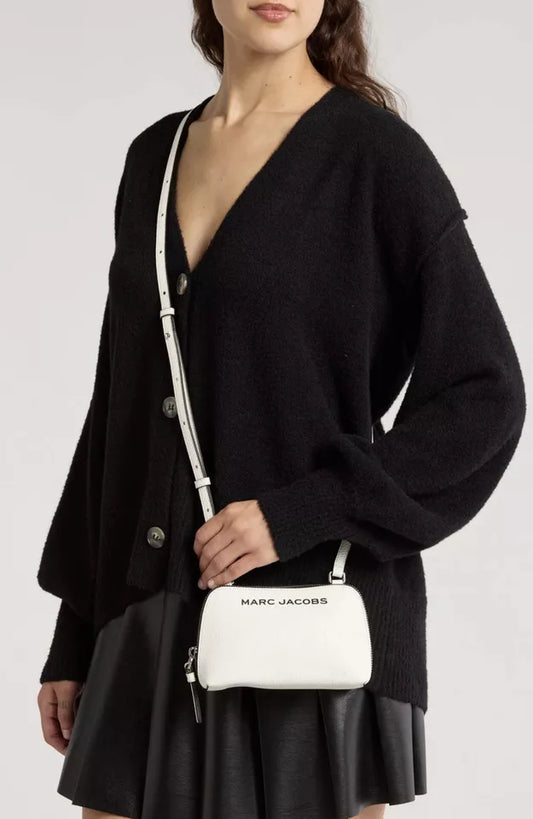 Marc Jacobs Small Leather Crossbody Bag- White