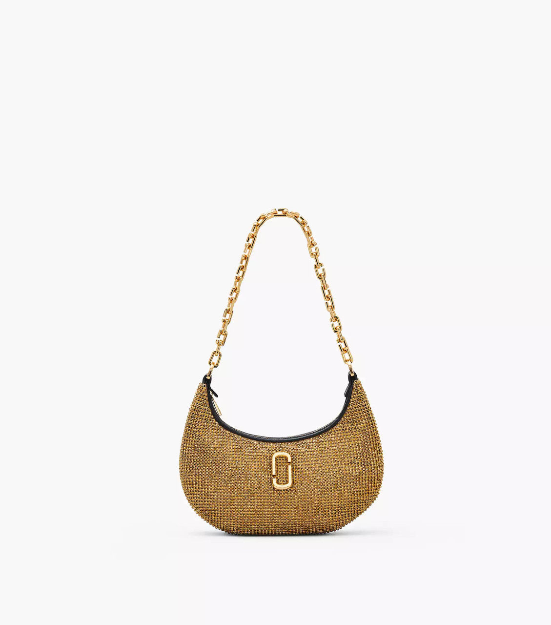 Marc Jacobs The Rhinestone Curve Bag- Gold