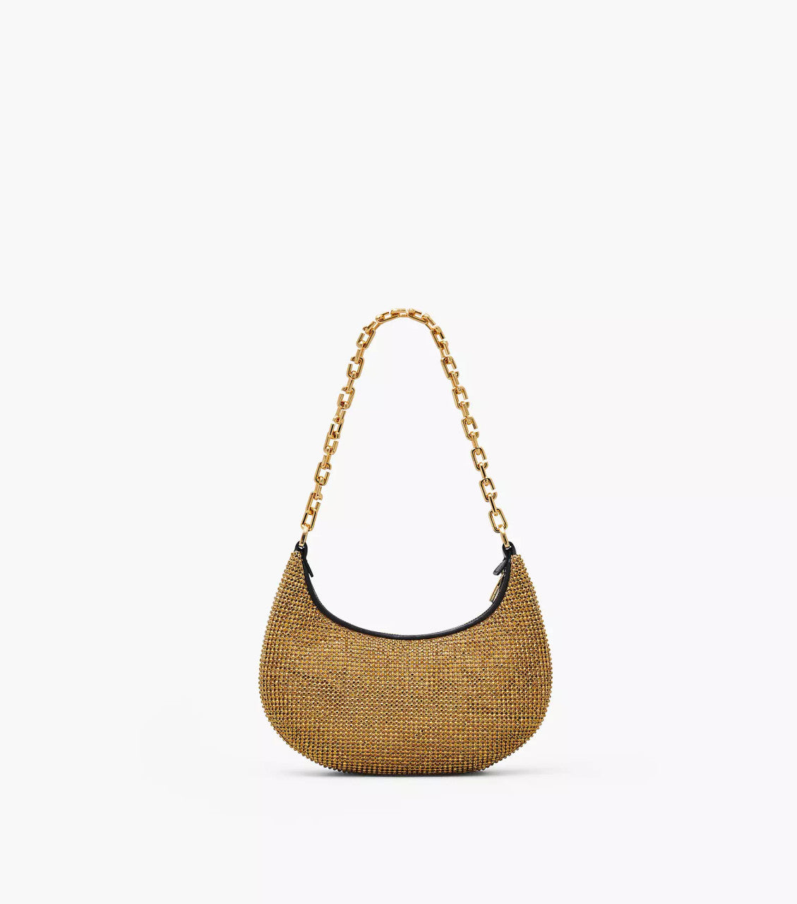 Marc Jacobs The Rhinestone Curve Bag- Gold