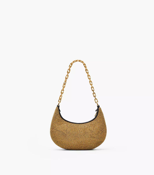 Marc Jacobs The Rhinestone Curve Bag- Gold
