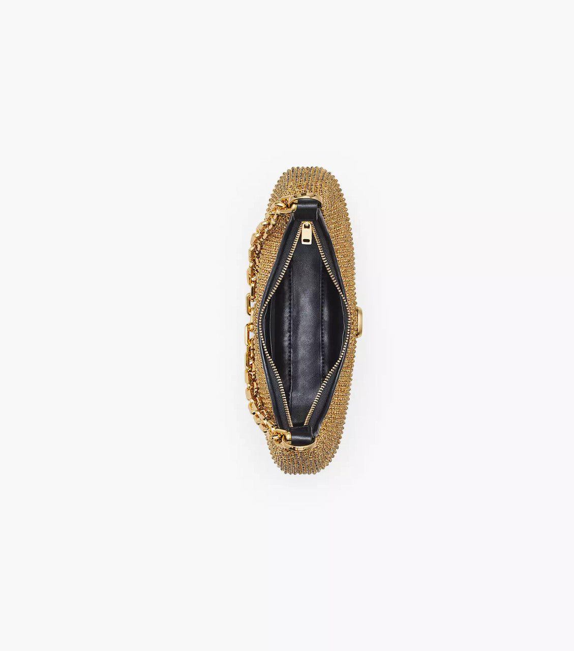 Marc Jacobs The Rhinestone Curve Bag- Gold
