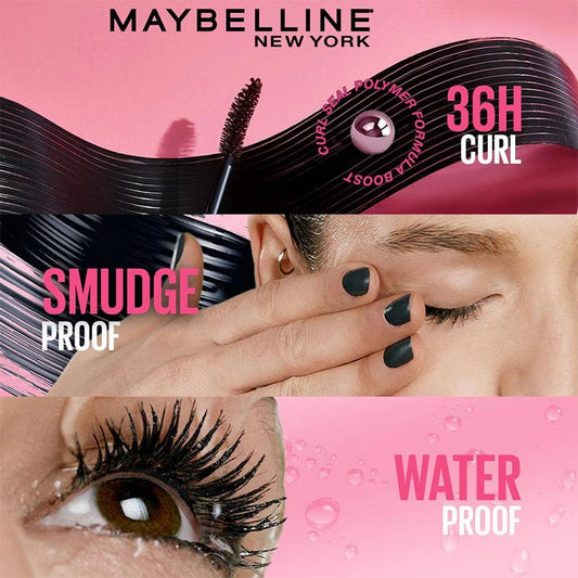 Maybelline Hyper Curl Waterproof Mascara- Black