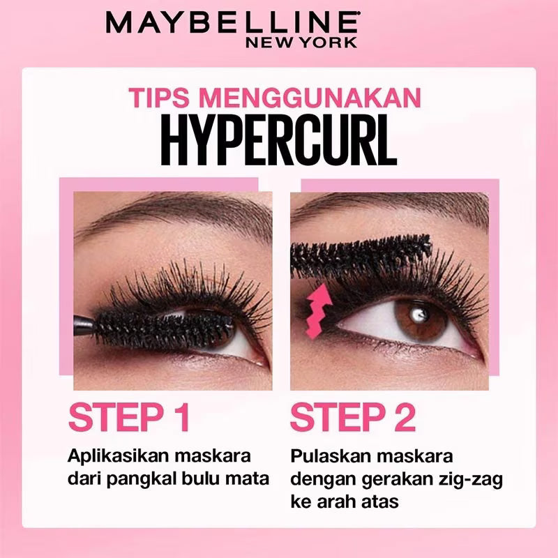 Maybelline Hyper Curl Waterproof Mascara- Black