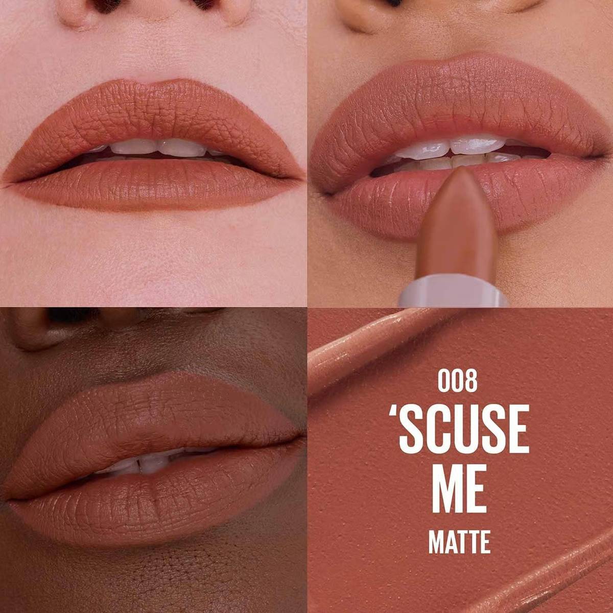 Maybelline Moisturizing Serum Matte Lipstick- 008 Scuse Me