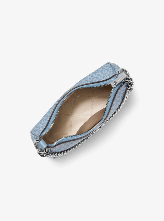 Michael Kors Jet Set Travel Small Signature Pochette Bag– Denim