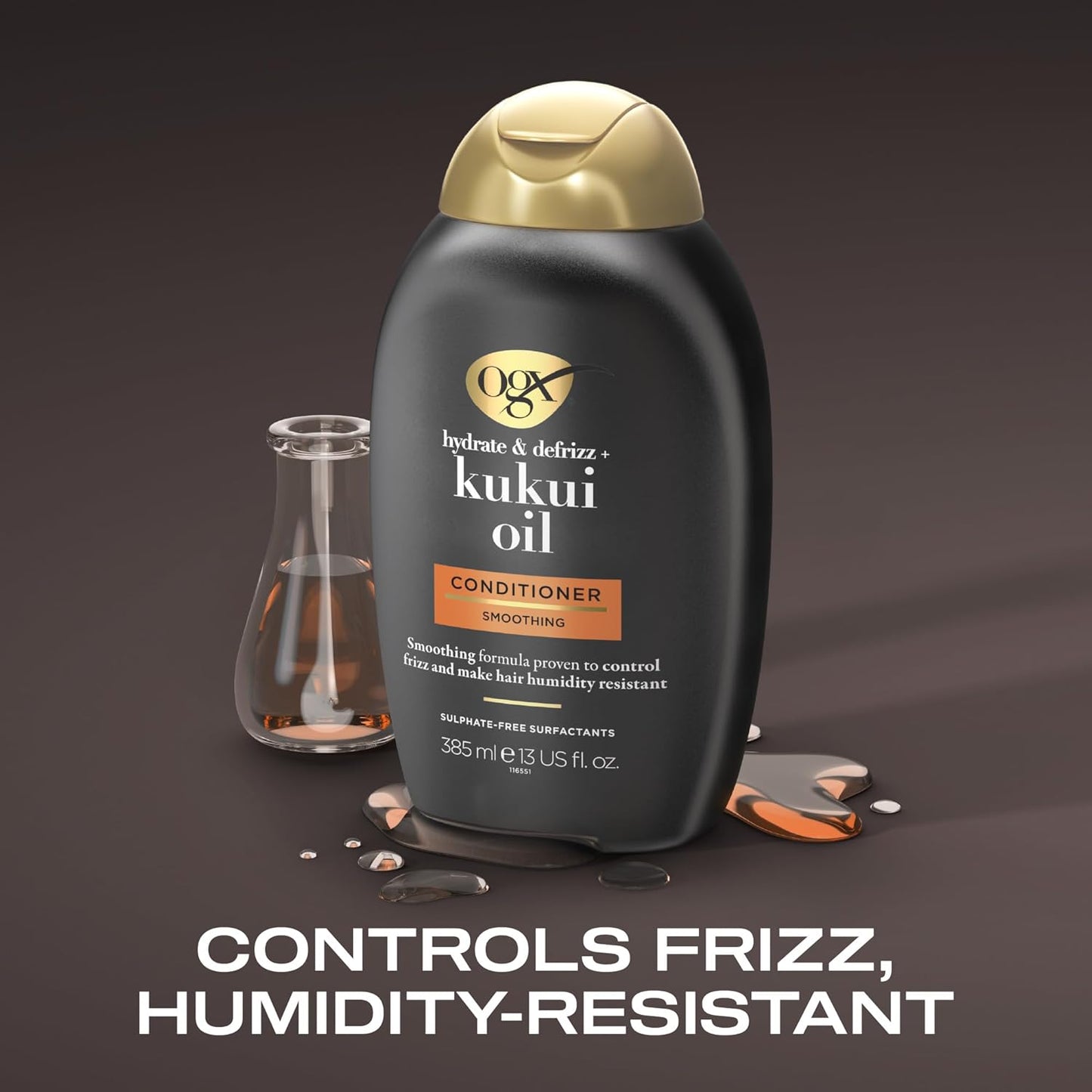 OGX Hydrate And Defrizz+ Kukui Oil Shampoo 385ml