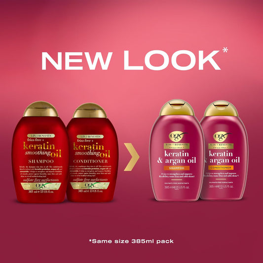 OGX Keratin & Argan Oil Shampoo 385ml