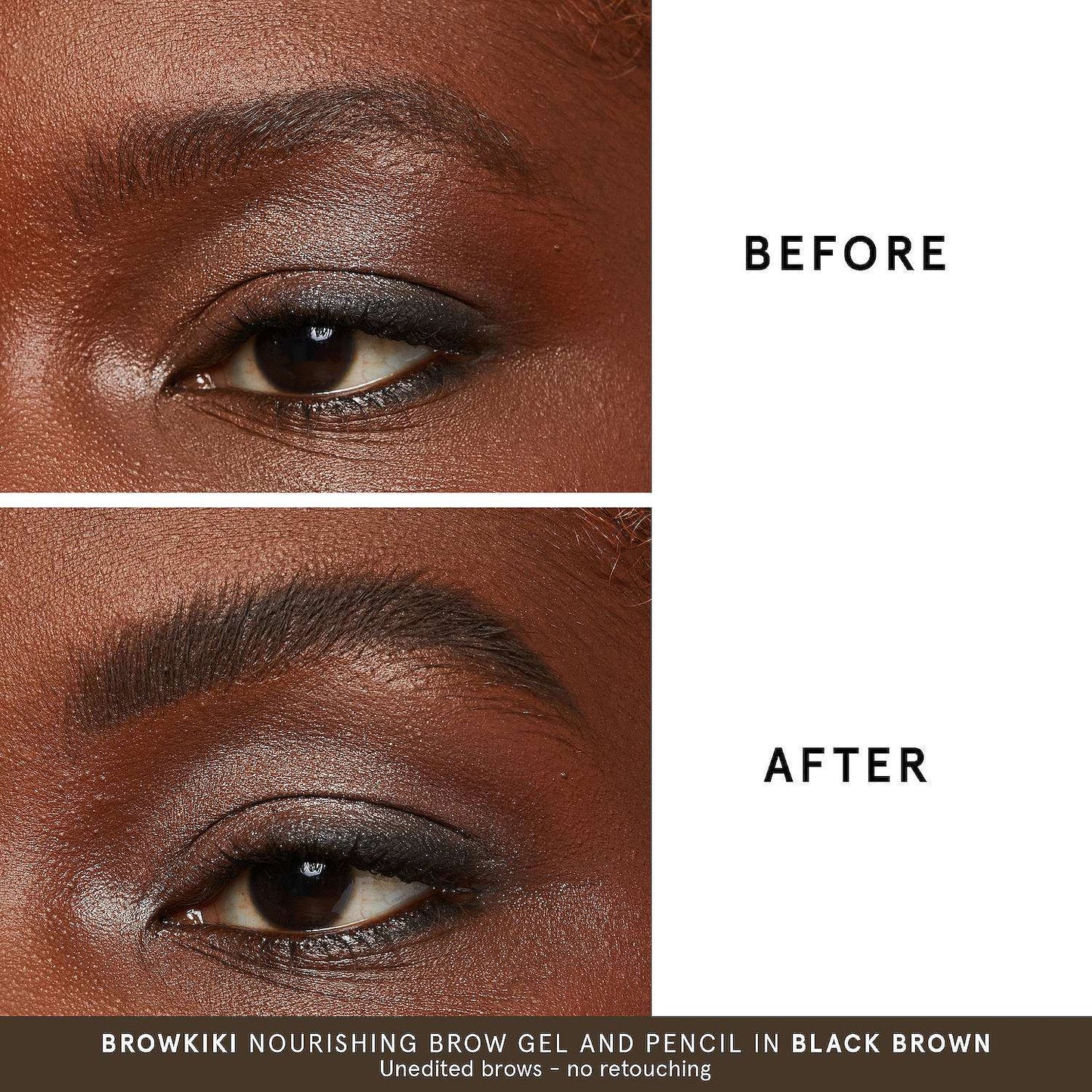 One Size BrowKiki Nourishing Tinted Brow Gel- 07 Black Brown