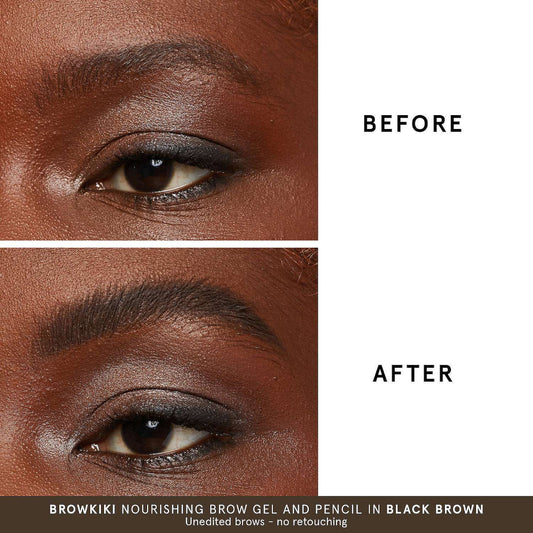 One Size BrowKiki Nourishing Tinted Brow Gel- 07 Black Brown