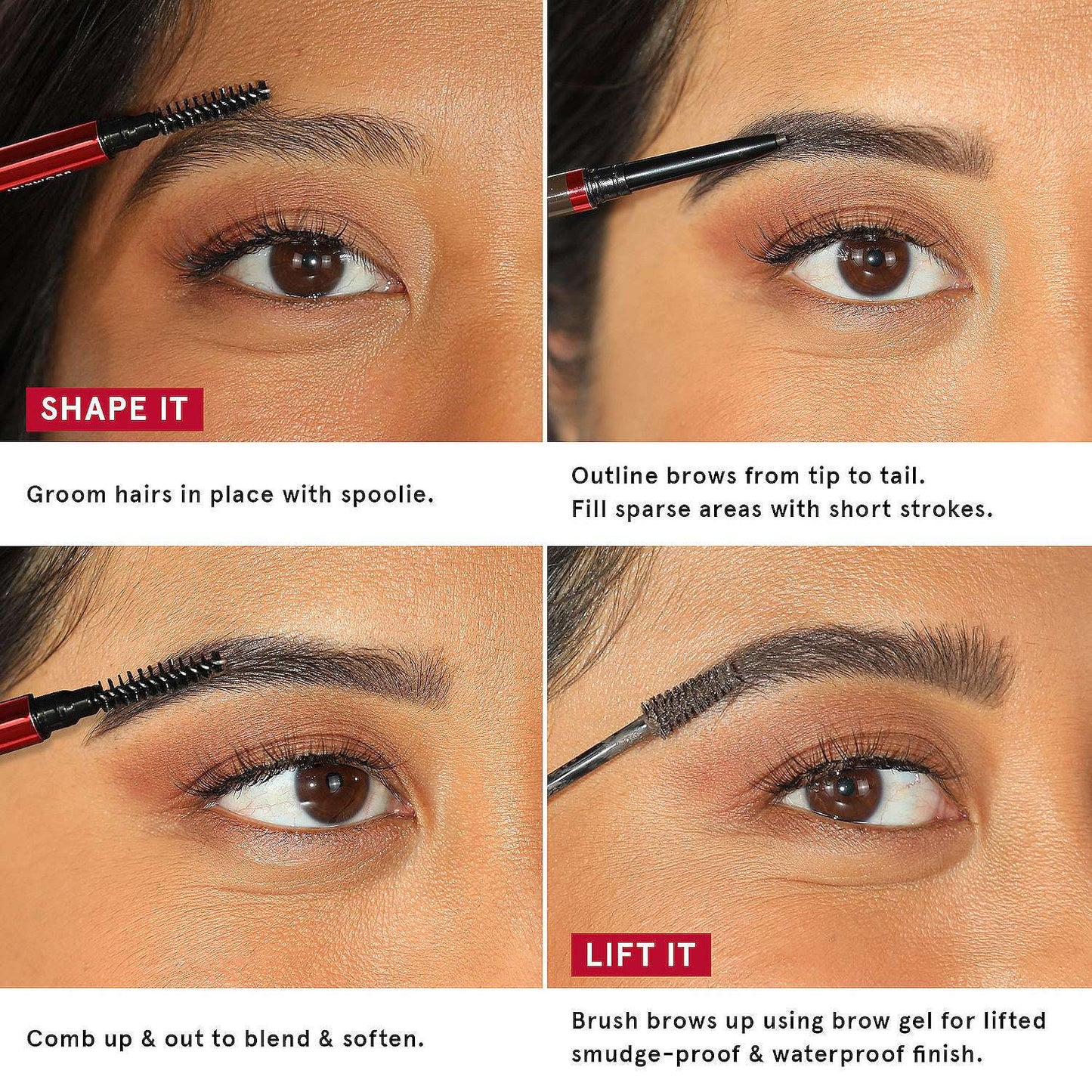 One Size BrowKiki Nourishing Tinted Brow Gel- 07 Black Brown
