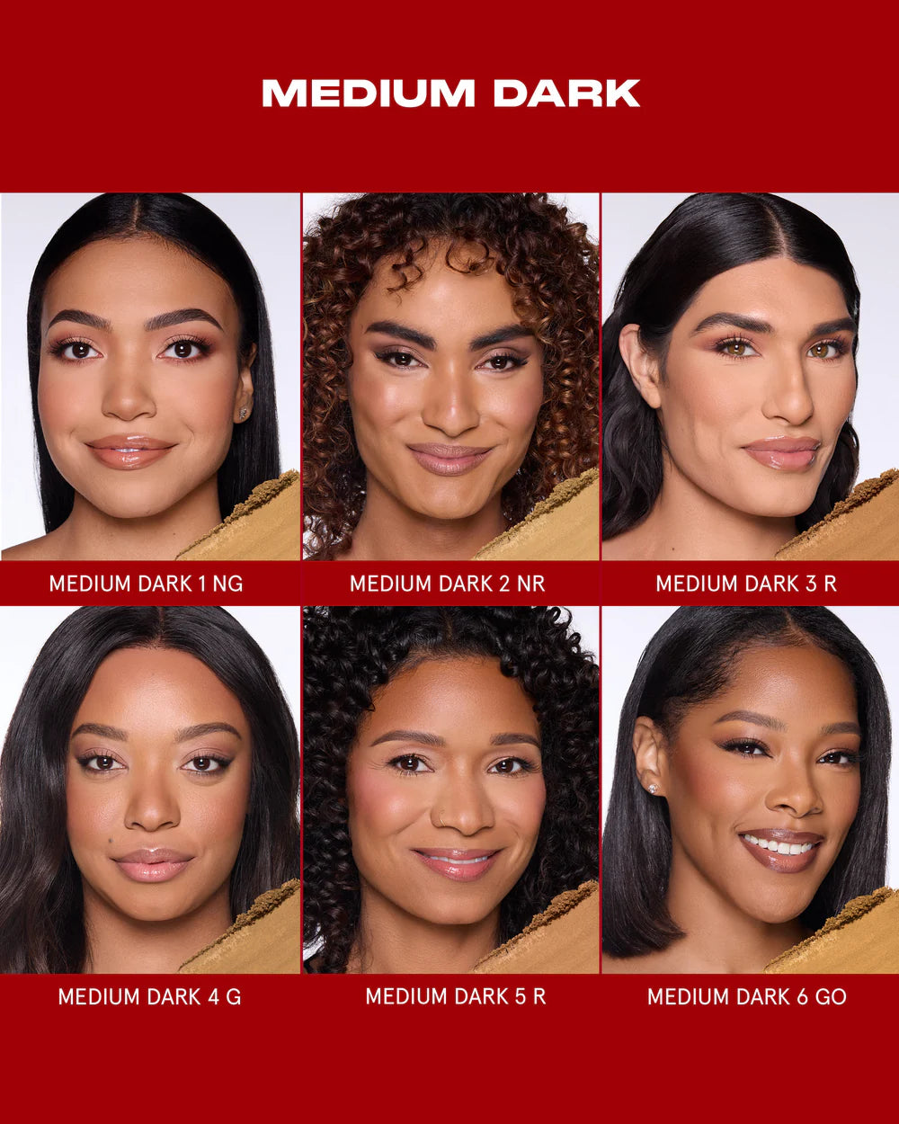 One Size Turn Up The Base Versatile Powder Foundation- Medium Dark 2 (NR)