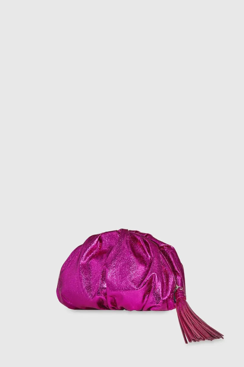 Rebecca Minkoff Ruched Clutch Bag- Passion Flower