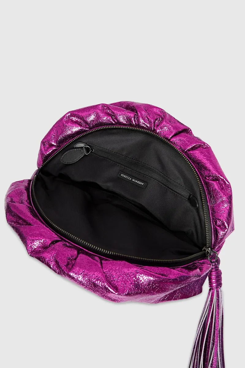 Rebecca Minkoff Ruched Clutch Bag- Passion Flower