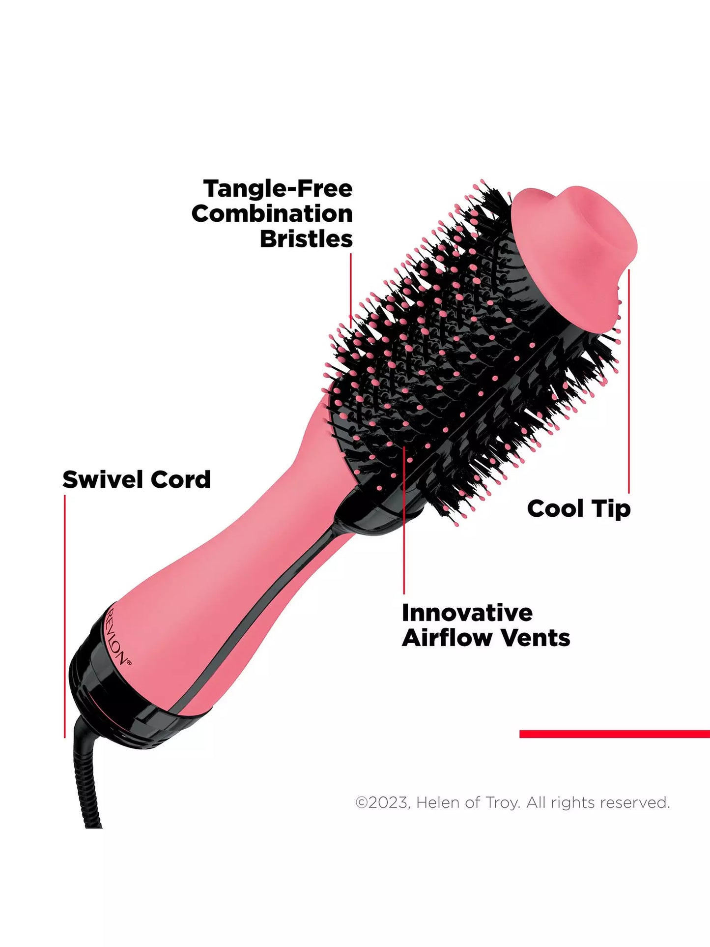 Revlon One Step Hair Dryer and Volumiser- Rose Edition