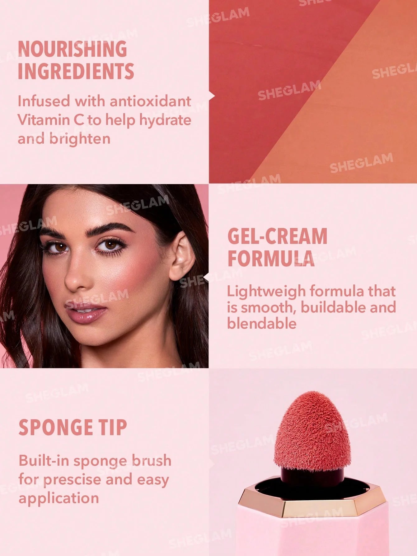 SHEGLAM Color Bloom Liquid Blush- Hush Hush