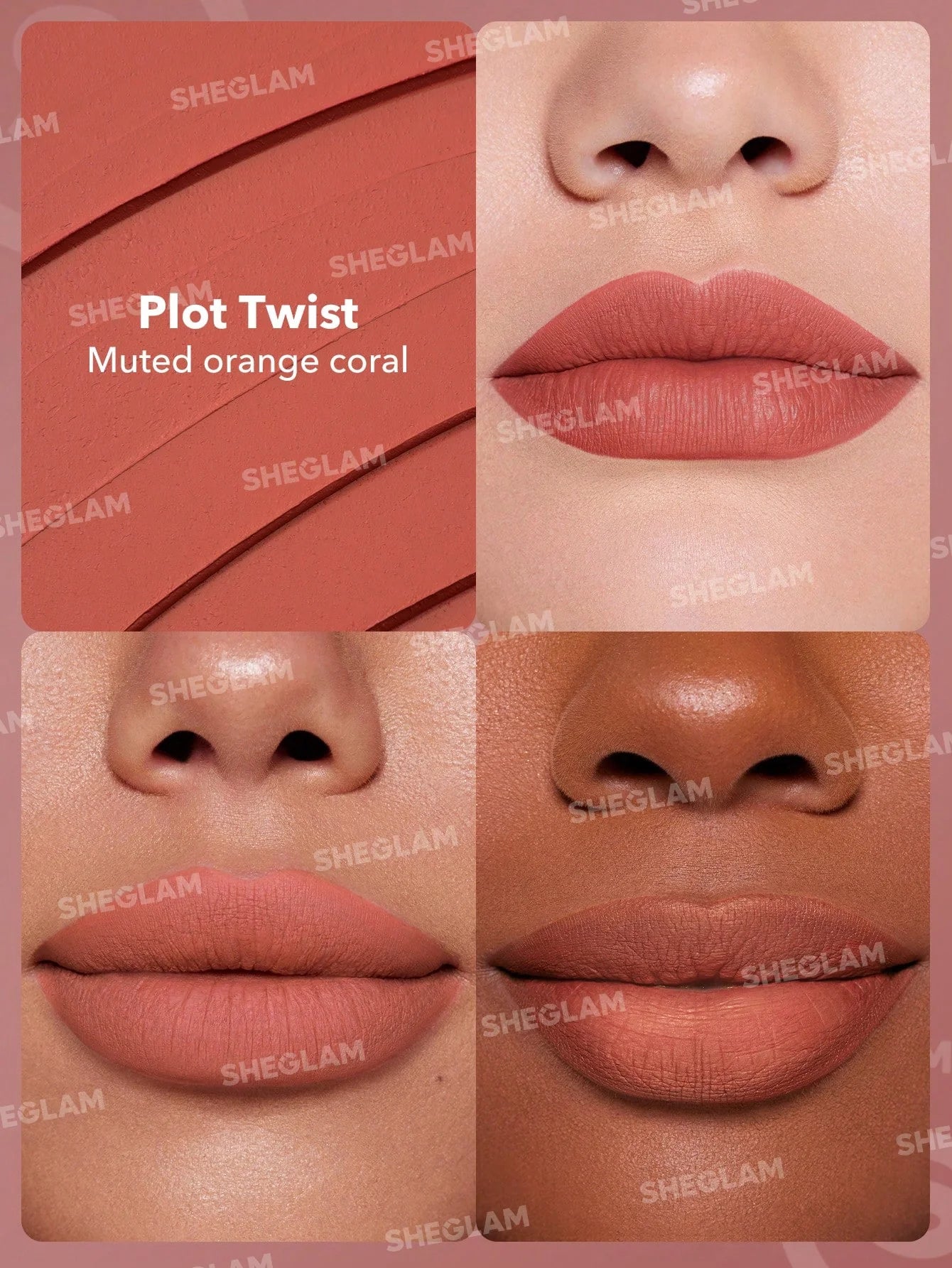 SHEGLAM Dynamatte Boom Long-lasting Matte Lipstick- Plot Twist 2.7g