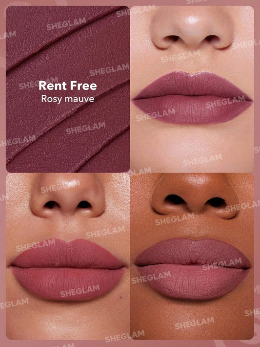 SHEGLAM Dynamatte Boom Long-lasting Matte Lipstick- Rent Free